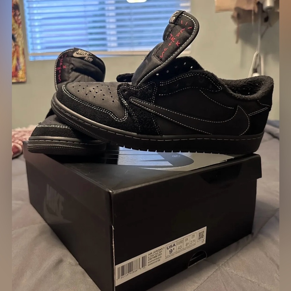 Jordan 1 Retro Low Travis Scott Black Phantom 9.5